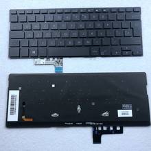 Uk backlit preto teclado do portátil para asus zenbook ux331u ux331un NSK-WN0BU uk layout 2024 - compre barato