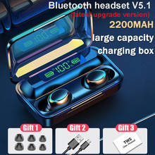 TWS-стереонаушники с зарядным футляром и поддержкой Bluetooth 2200 мА · ч 2024 - купить недорого