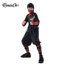 Reneecho Kids Deadly Ninja Costume Halloween Costume For Boys 2020 New Arrival Child Japan Knight Cosplay 2024 - buy cheap