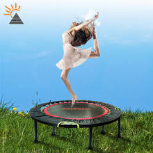 High-end 40 Inch Round Mute Spring Foldable Portable Adult Fitness Trampoline Indoor Children Happy Sport Toy Fitness Equipment 2024 - buy cheap