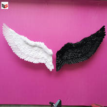 Ins ornamentos de pendurar asas de anjo para sala, decoração de quarto feminino, adereços de fotografia, asas de fada, pingente de parede 2024 - compre barato