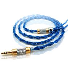 Cable trenzado chapado en oro para auriculares, línea de actualización jcly resistente al desgaste, con Pin B/C/MMCX 2024 - compra barato