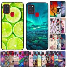 Capa de silicone para celular, samsung galaxy a21s, desenho animado, macio, tpu, capa traseira, samsung galaxy a21s, amortecedor, coque 2024 - compre barato