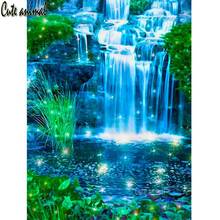 Waterfall forest landscape Diamond Painting 5d DIY Diamond Embroidery full Square drill cross stitch Diamond Mosaic rhinestone 2024 - buy cheap