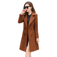 Parker-abrigo de lana grueso para mujer, abrigo largo medio, moda coreana, otoño e invierno, 2020 2024 - compra barato