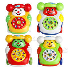 Детские игрушки музыка мультфильм телефон мобильный развивающие, Обучающие детская Подарочная игрушка Y4QA 2024 - купить недорого