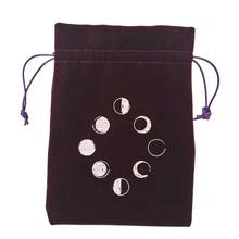 Velvet Tarot Storage Bag Moon Phase Oracle Card Divination Bag Board Game Toy Jewelry Home Mini Drawstring Package 2024 - buy cheap