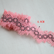 2 Meters Pink Embroidery Water Soluble Lace Trim for Bridal DIY Clothes Accessories 7cm width 2024 - buy cheap