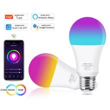 Tuya Smart Led Bulb Light Lamp E27  Wifi RGBCW Color Changing Dimmable AC 220V 12W Works with Alexa Echo Google Home 2024 - buy cheap