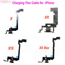 Charging Flex Cable For iPhone X XR XS Max USB Charger Port Ribbon Dock Connector With Mic For iPhone XS Max Dock Charging Flex 2024 - buy cheap