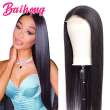 Lace Front Human Hair Wigs 5x5 6x6 Long Natural Hair 100% Brazilian 30 Inch Preplucked Lace Closure Wigs For Black Women BAIHONG 2024 - buy cheap
