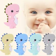 Baby Silicone Teether Newborn Soother Chewable Teething Toy Cartoon Dinosaur Shaped Safety Soft Kids Toys 2024 - buy cheap