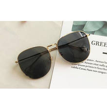 Clássico pequeno quadro redondo óculos de sol dos homens marca designer liga oceano lente óculos de sol do vintage modis oculos uv400 2024 - compre barato