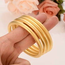 Мода 60 мм внутренний диаметр 4 шт золотой браслет Защита цвета несколько стилей для женщин девушек Ювелирные изделия Подарки 2024 - купить недорого