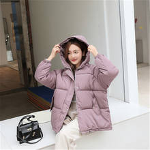 2020 nova jaqueta de inverno das mulheres parkas engrossar outerwear sólido com capuz casaco curto feminino algodão acolchoado jaqueta básica topos zy4934 2024 - compre barato