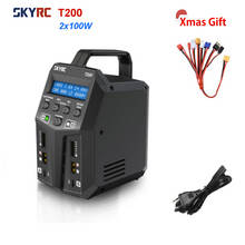 SKYRC T200 Dual AC/DC Balance Charger 12A 100W XT60 Plug for LiPo Li-ion Life NiCd NiMH LiHV Battery 2024 - buy cheap