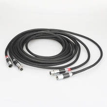 Par AX800 Audiocrast, Cable de interconexión de Audio analógico XLR de plata sólida 100% pura, estéreo equilibrado, Cable XLR HIFI 2024 - compra barato
