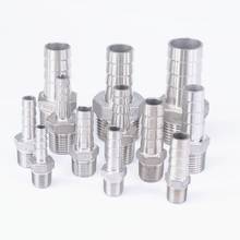 1/8" 1/4" 3/8" 1/2" 3/4" 1" BSP Male x 8/10/12/15/29/20mm Hose Barbed 304 Stainless Steel Pipe Fitting Hose Tail Connector 2024 - buy cheap