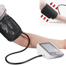 Monitor superior de presión arterial de brazo, medidor de pulso, tonómetro de frecuencia cardíaca, presión arterial de muñeca, esfigmomanómetro Digital LCD 2024 - compra barato