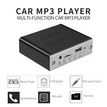 Автомобильный MP3 WMA декодер, 12 В, USB mp3-плеер, Bluetooth 5.0 Поддержка WMA WAV, слот для карт TF/USB/FM модуль с дистанционным управлением 2024 - купить недорого