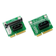 Adaptador mSATA a SATA, tarjeta convertidora Mini SATA a SATA de 7 pines, soporte de extensión de Metal, tamaño medio para disco duro HDD SSD de 2,5 "y 3,5" 2024 - compra barato