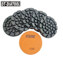 DT-DIATOOL 6pcs/pk 4inch Diamond Resin Bond Dry Concrete Polishing Pads Floor Renew Sanding Discs Repairing For Concrete Floor 2024 - buy cheap