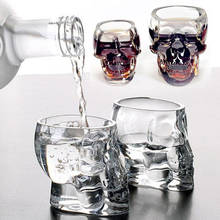 Bones Armor Warrior Skull-taza de vidrio para vino, vaso gótico para beber, vaso para el hogar, vasos para whisky, vino y agua 2024 - compra barato