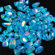 Strass de cristal de quartzo para decoração de tanque de peixes, pedras preciosas naturais cristais, decoração espiral de cura reiki arr 2024 - compre barato
