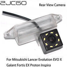 Zjcgo-câmera de estacionamento com visão traseira, para mitsubishi lancer, evo x galant, fortis ex, proton, inspira, estacionamento 2024 - compre barato