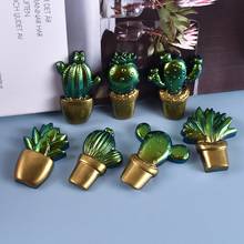 3D Cactus Keychains Crystal Epoxy Resin Mold Handmade Pendant Decorations Silicone Mould DIY Crafts Casting Tool Drop Shipping 2024 - buy cheap