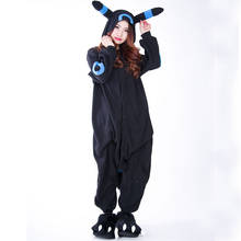 Unissex inverno vestuário cosplay adulto crianças umbreon onesie pikachu pijamas pijamas traje dos desenhos animados pijamas 2024 - compre barato
