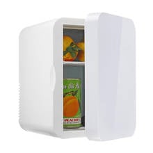 Маленький холодильник 12 В 6 л, мини-холодильник для домашнего общежития, однодверный, для автомобиля и дома, двухцелевая охлаждающая чашка, охладитель для кемпинга 2024 - купить недорого