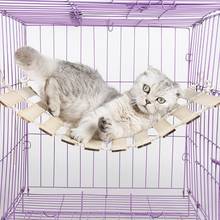 Hammock fresco verão balanço dormir cama gaiola gato brinquedo pendurado resfriamento de bambu respirável ninho cama forcat simples rede diy cama 2024 - compre barato