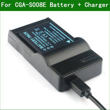 CGA-S008 BCE10 Камера цифровой Батарея + USB Зарядное устройство для цифрового фотоаппарата Panasonic SDR-S9 SDR-S10 CGA-S008E DMW-BCE10 SDR-S25 DMC-FS5 DMC-FX36 2024 - купить недорого