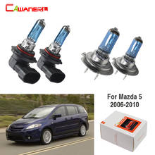 Cawanerl-luz halógena para faro delantero de coche, lámpara de alta potencia de 12V, 4X100W, para Mazda 5 Mini, camioneta de pasajeros, 4 puertas, 2.3L, 2006-2010 2024 - compra barato