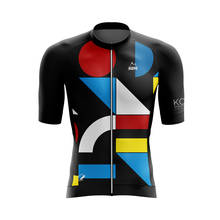 KOM Cycling Jersey Comfort Collection 2021 Summer Mens Short Sleeve Jersey Black Gel Pad Bib Shorts Maillot Ciclismo Pro Team 2024 - buy cheap