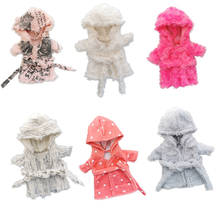 Toy Baby Doll Clothes Bathrobes Fit 25cm Baby Doll Toy 1/6 BJD Doll New Born Doll Accessories Cute Bathrobe Girls Gifts 2024 - buy cheap