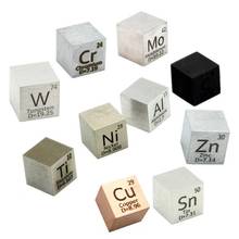 Element Cube 10mm Pure Density 99.95% Metal Collections C Al Ti Fe Mg Cr Te Hf V Ta Si Ge Hand Made DIY Hobbies Crafts Display