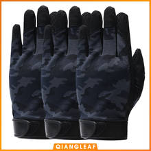 QIANGLEAF PU Nubuck Men's Work Gloves Hunting Camping Cycling Outdoor Sport Fishing Safety Cycling Camouflage Glove 3pair 2500MC 2024 - buy cheap