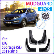 Guardabarros para coche, accesorio para KIA Sportage SL 2011 ~ 2016 2012 2013 2014 2015, 4 unidades 2024 - compra barato
