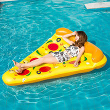 Rooxin-Anillo de natación inflable gigante para Pizza, cama flotante, silla de salón espesa, juguetes para fiesta en la playa y piscina 2024 - compra barato