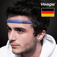 VEAGO Sweatband sports sweat headband running cycling basketball yoga hair band elastic head band sport safety silicone 2024 - buy cheap