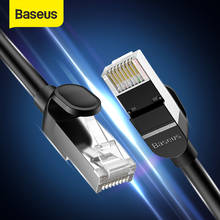 Baseus круглый Ethernet кабель Cat 6 Lan кабель CAT6 RJ 45 сетевой кабель 15 м/10 м/5 м патч-корд для маршрутизатора ноутбука RJ45 Интернет-кабель 2024 - купить недорого
