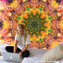 Mandala indiana tapeçaria tapeçaria pendurado multifuncional boho impresso colcha capa yoga tapete cobertor piquenique pano 200x150 2024 - compre barato