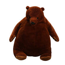 Urso de pelúcia de 60cm/100cm, almofada de urso de pelúcia, animais de pelúcia marrom, almofada de urso de pelúcia para abraçar, presente para crianças 2024 - compre barato