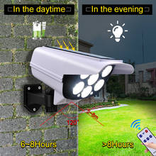 Outdoor Wireless Motion Sensor Solar Light IP65 Waterproof Flood Lights 77 LED Lamp 3 Modes Home Garden Security Dummy Camera 2024 - buy cheap