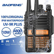2 pçs baofeng UV-9R plus ip68 à prova dip68 água walkie talkie 10watts presunto portátil cb rádio pofung 10w 10km de longo alcance uv9r uv-5r rádio 2024 - compre barato
