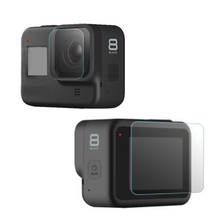 Защитный чехол из закаленного стекла для GoPro Hero 8 Black Go pro Hero8, защитная пленка для объектива экшн-камеры, ЖК-экран 2024 - купить недорого