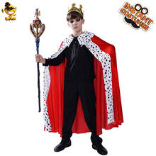 Purim Costumes for Boy's Prince Cape with Crown Halloween Role Play Kids King Costume Christmas Party Fancy Dress Up for Child 2024 - buy cheap