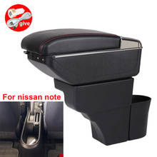 For Nissan Note Armrests central storage box car armrest box  modification accessories with USB LED light Easy to install 2024 - buy cheap